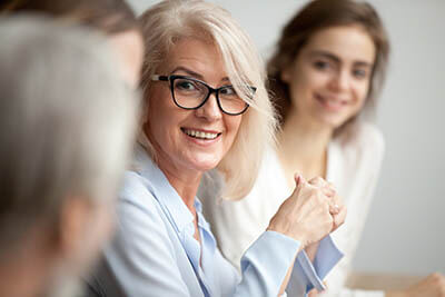 Business Woman in a Meeting